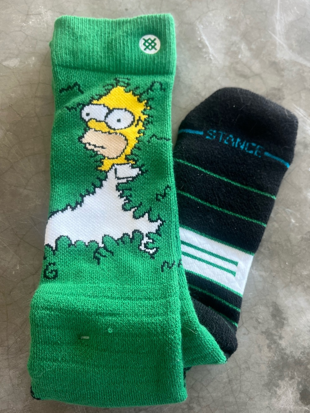Stance Homer Simpson Hide Bush Meme  Men’s Crew Socks